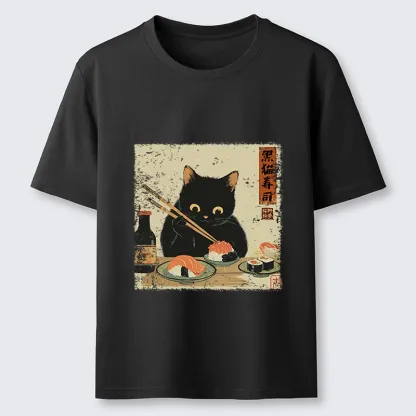 Tokyo-Tiger Meow Sushi Time Classic T-Shirt