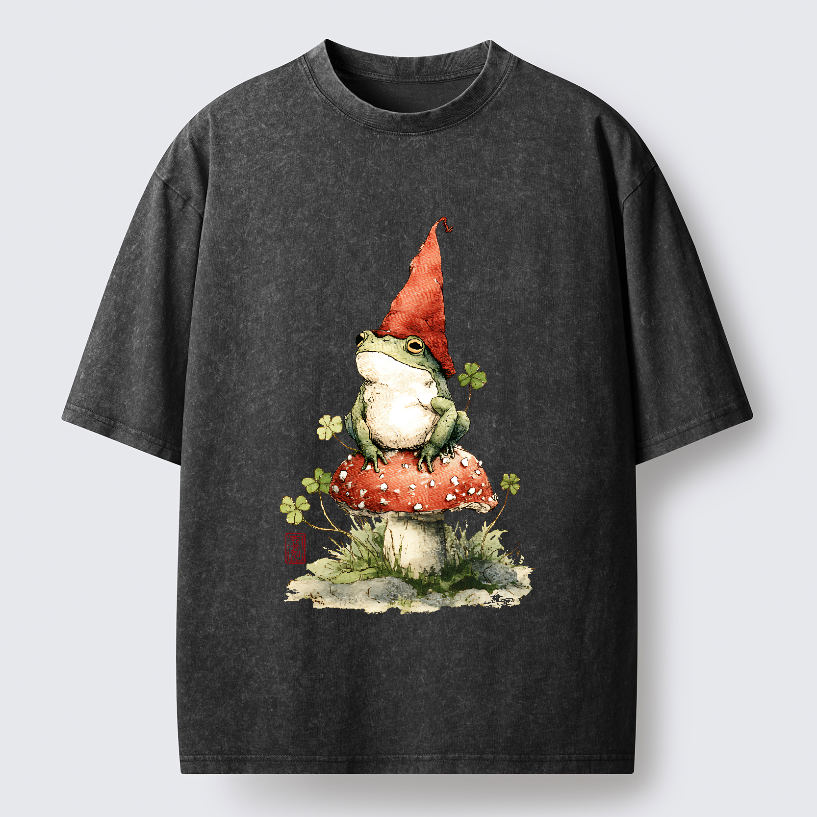 Tokyo-Tiger Not A Leprechaun, Still Lucky Washed T-Shirt