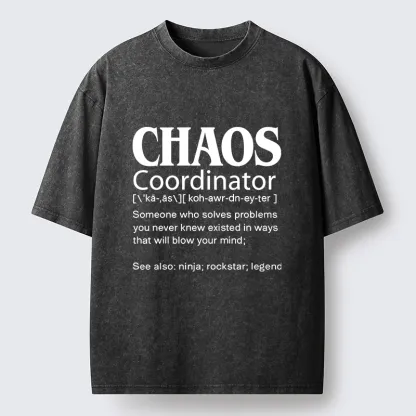 Tokyo-Tiger Chaos Coordinator Washed T-Shirt