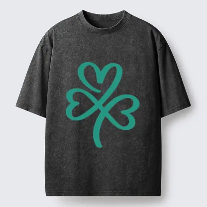 Tokyo-Tiger St. Patrick's Day Minimalist Washed T-Shirt