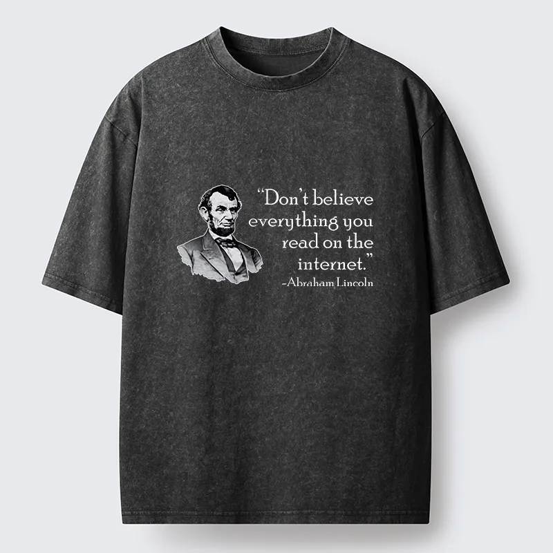 Tokyo-Tiger Don't Believe Everything You See Online Washed T-Shirt