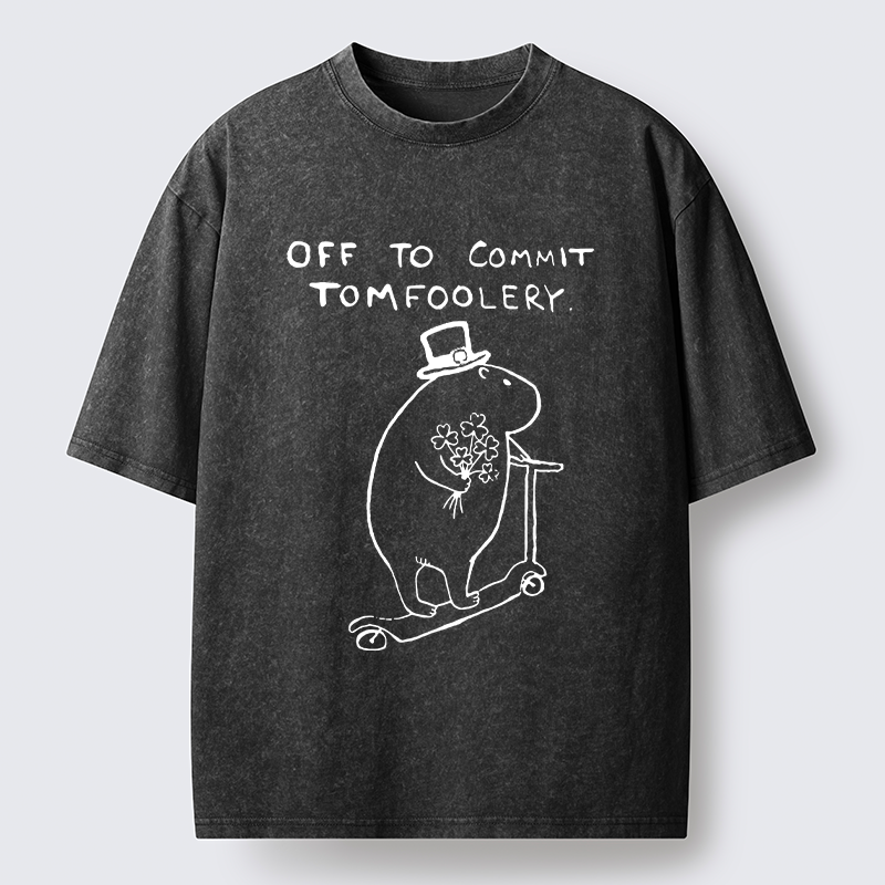 Tokyo-Tiger Create Some Chaos On St. Patrick's Day Washed T-Shirt