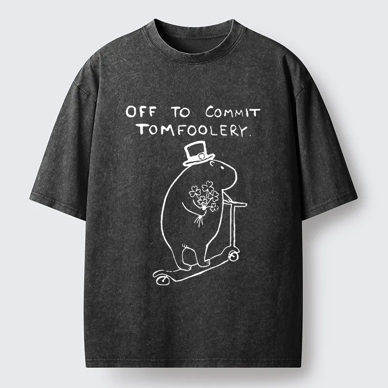 Tokyo-Tiger Create Some Chaos On St. Patrick's Day Washed T-Shirt