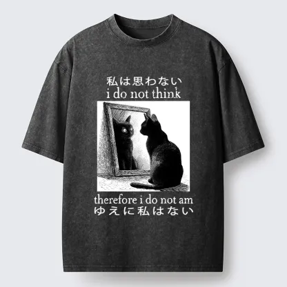 Tokyo-Tiger Therefore I Do Not Am Washed T-Shirt