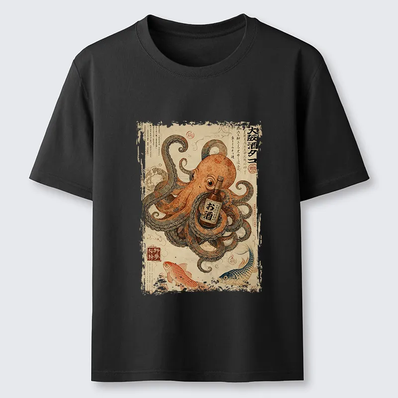 Tokyo-Tiger Osaka Sake & Octopus Classic T-Shirt