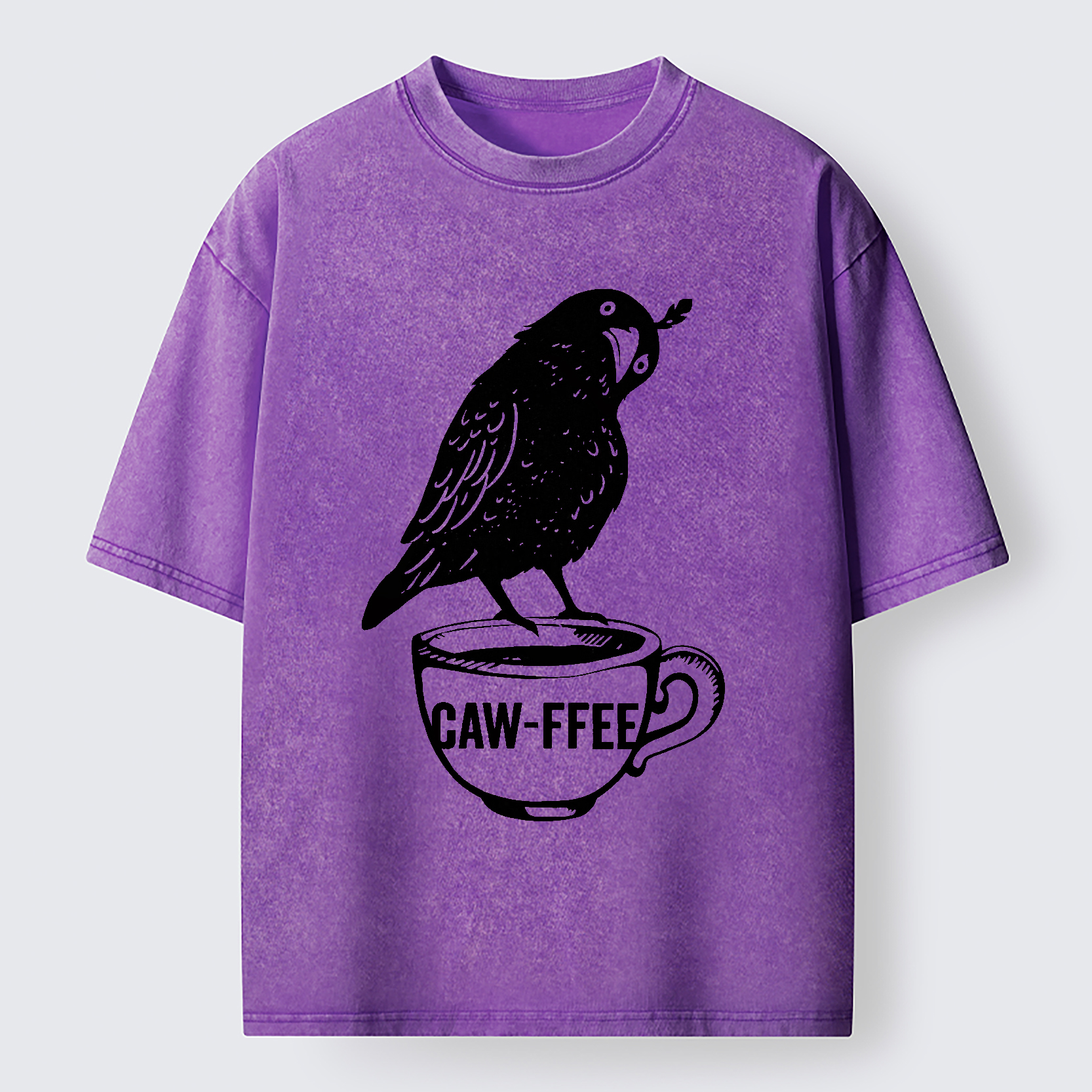 Tokyo-Tiger Caw-ffee Washed T-Shirt