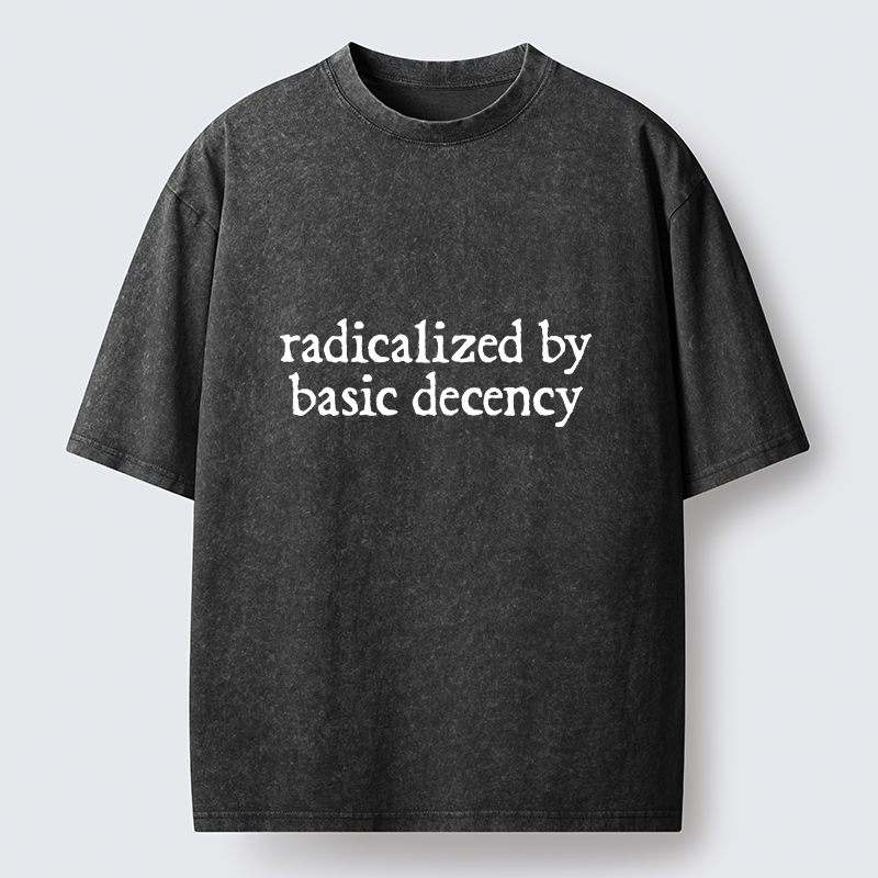 Tokyo-Tiger Radicalized By Basic Decency Washed T-Shirt