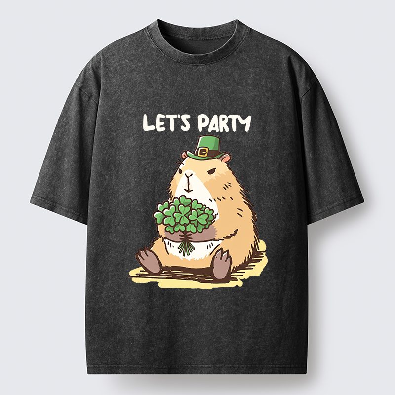 Tokyo-Tiger Mondrian's Cat Washed T-Shirt