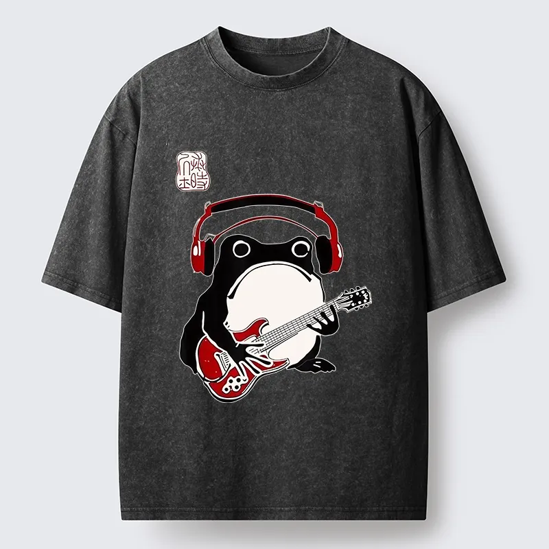 Tokyo-Tiger Rock Frog Washed T-Shirt