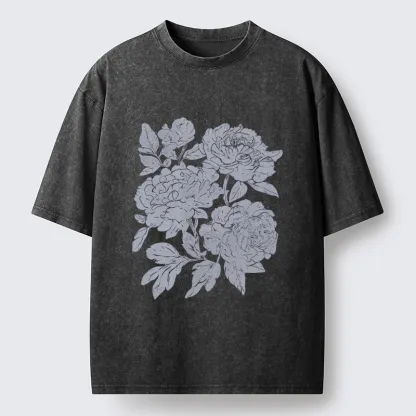 Tokyo-Tiger Peony Washed T-Shirt