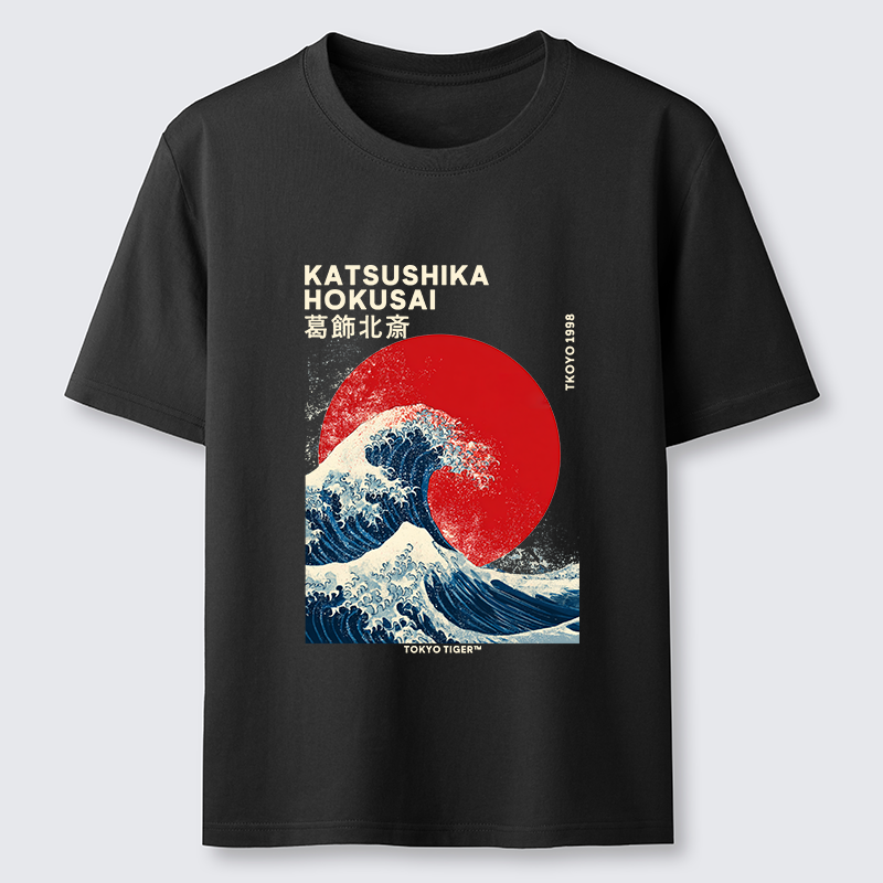 Tokyo-Tiger The Great Wave And Sun Classic T-Shirt