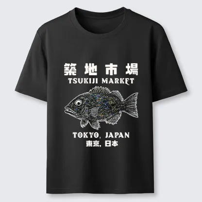 Tokyo-Tiger Tokyo Tsukiji Market Classic T-Shirt