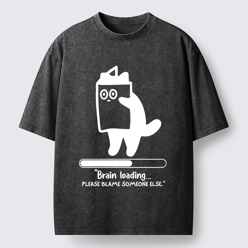 Tokyo-Tiger Blaming Others Washed T-Shirt