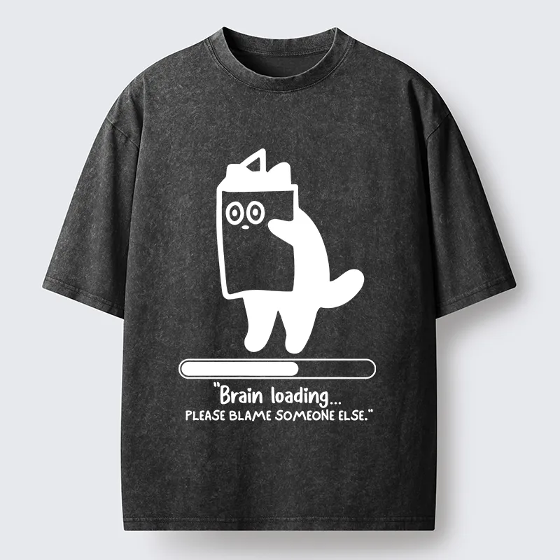 Tokyo-Tiger Blaming Others Washed T-Shirt