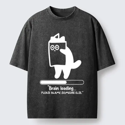 Tokyo-Tiger Blaming Others Washed T-Shirt