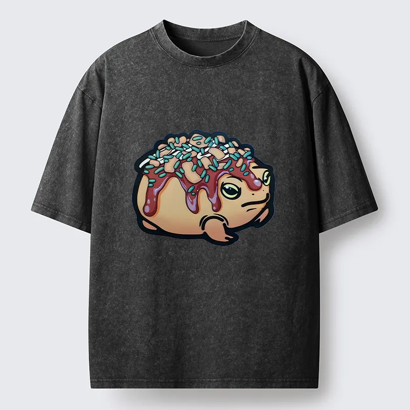 Tokyo-Tiger Takoyaki Frog Washed T-Shirt