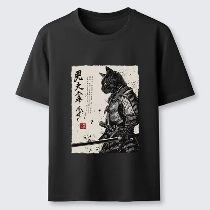 Tokyo-Tiger Japanese Samurai Cat Funny Classic T-Shirt