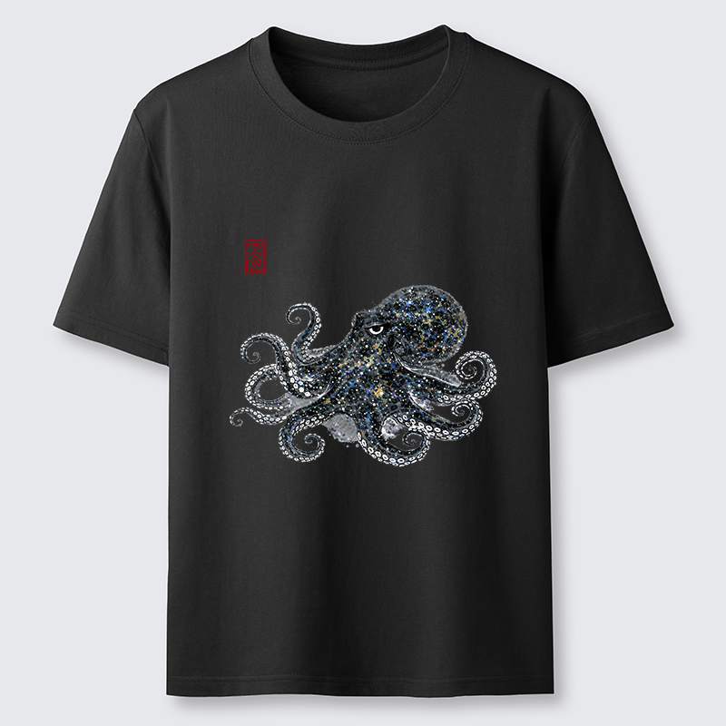 Tokyo-Tiger Ink-Sea Octopus Classic T-Shirt