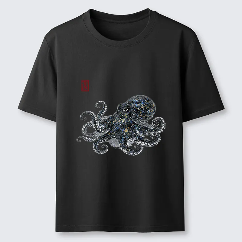 Tokyo-Tiger Ink-Sea Octopus Classic T-Shirt