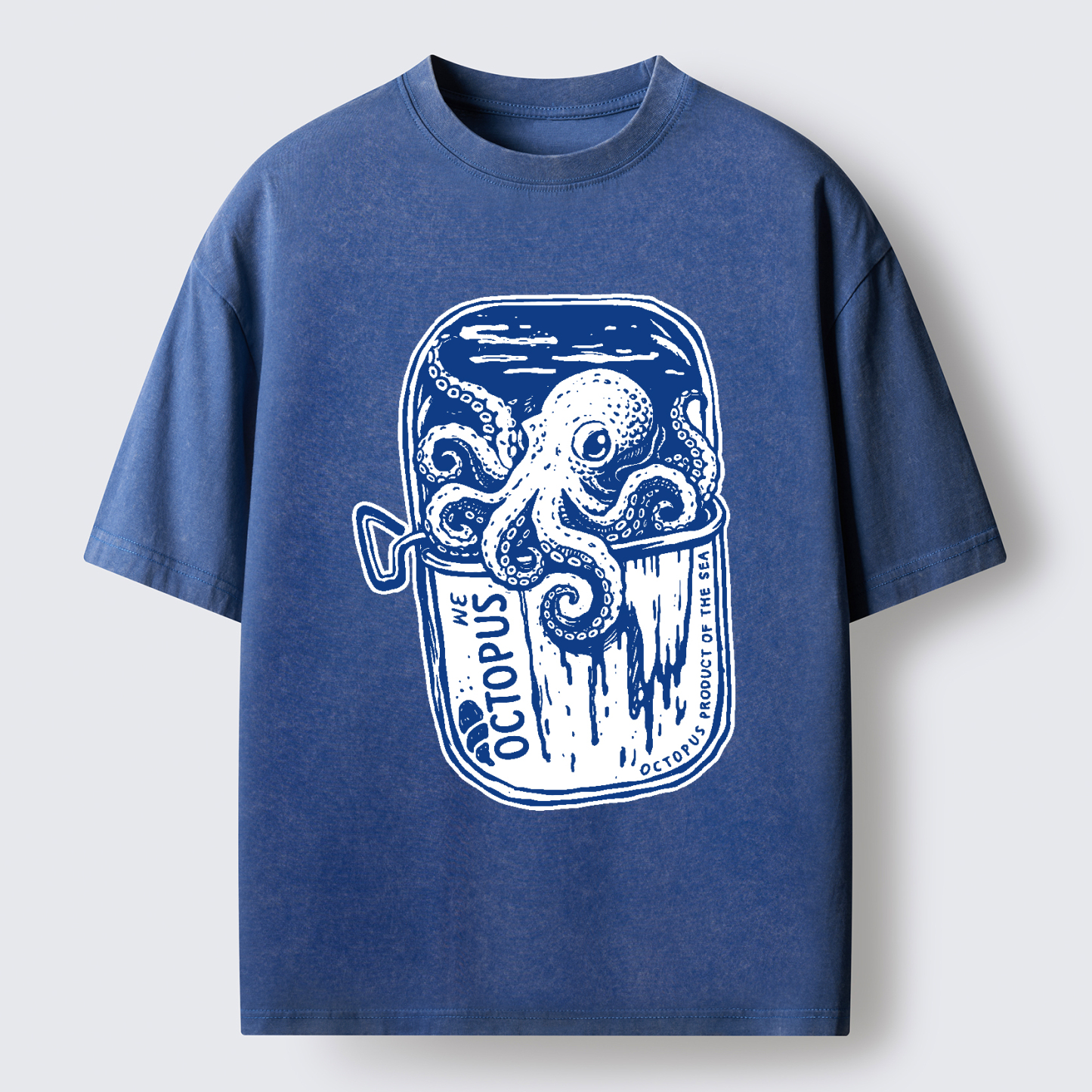 Tokyo-Tiger Canned Octopus Washed T-Shirt