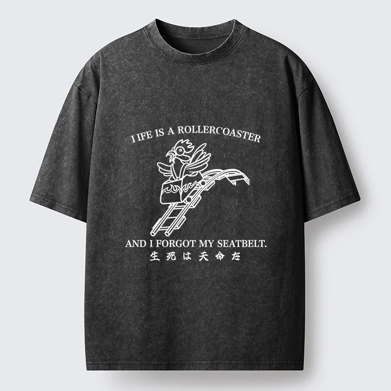 Tokyo-Tiger Life Out Of Control Washed T-Shirt