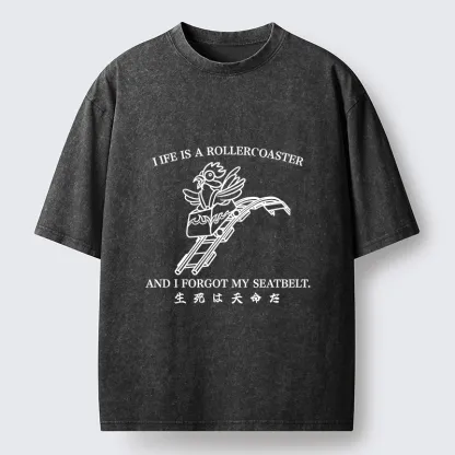 Tokyo-Tiger Life Out Of Control Washed T-Shirt