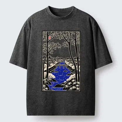 Tokyo-Tiger Meguro Region Of Japan Washed T-Shirt