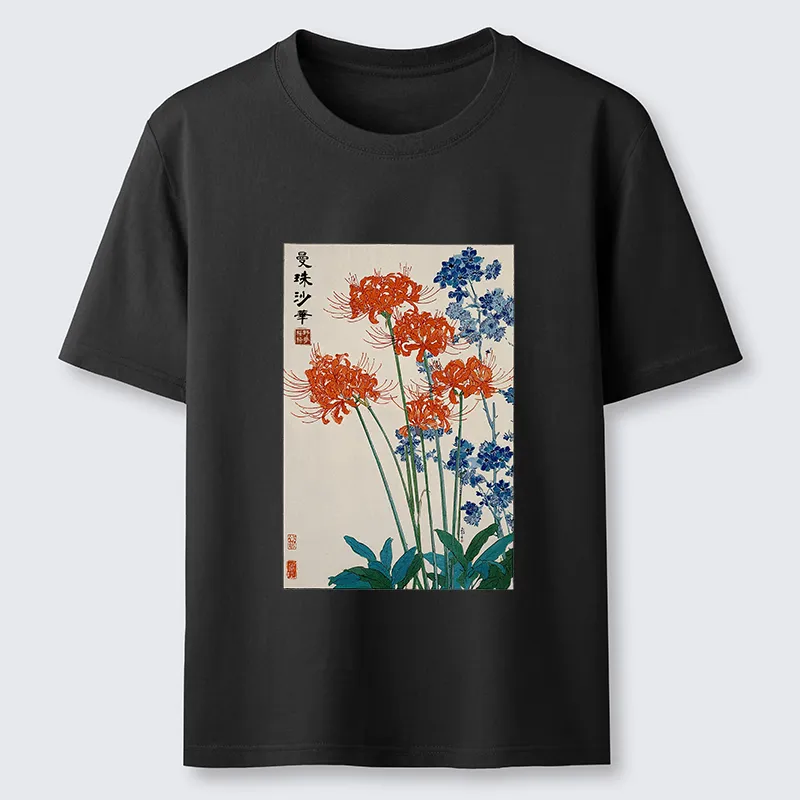 Tokyo-Tiger Red Spider Lily Bloom Classic T-Shirt
