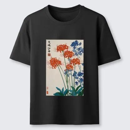Tokyo-Tiger Red Spider Lily Bloom Classic T-Shirt