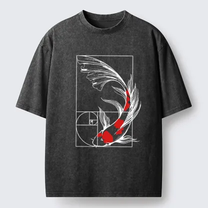 Tokyo-Tiger Golden Ratio Koi Washed T-Shirt
