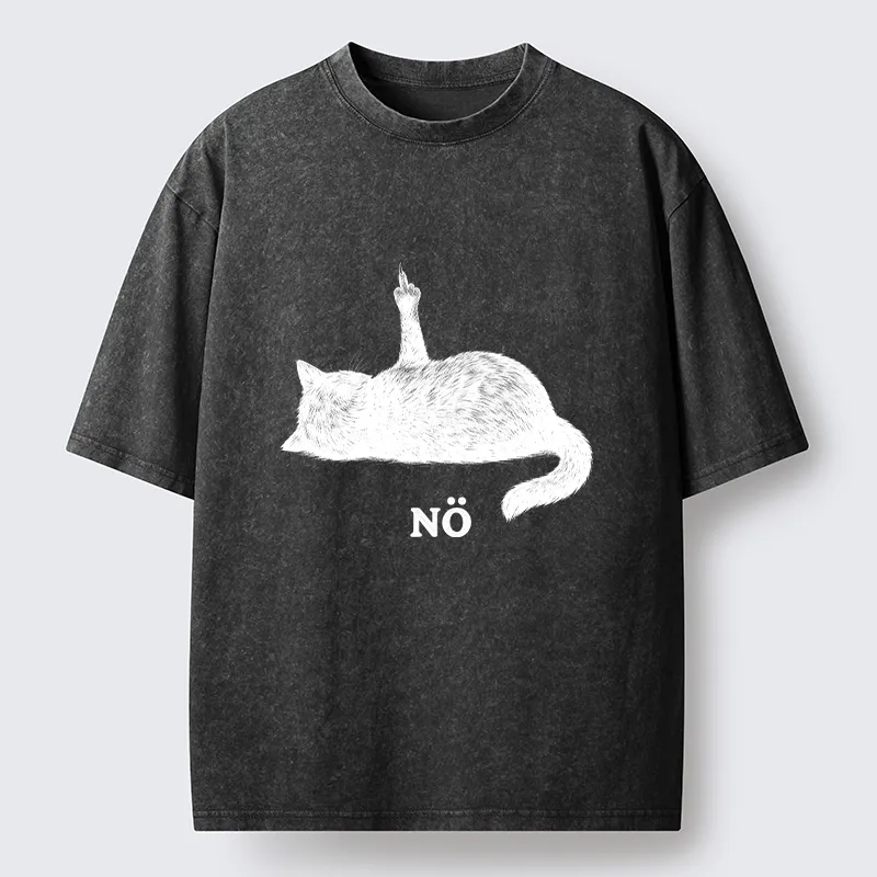 Tokyo-Tiger Cat Refused Washed T-Shirt