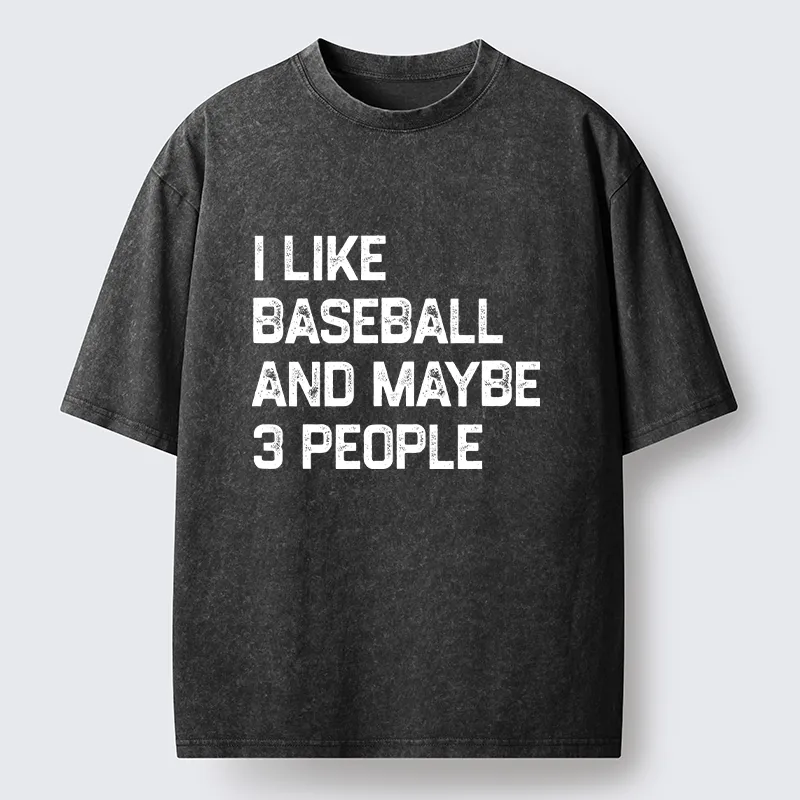 Tokyo-Tiger I Like Baseball Washed T-Shirt