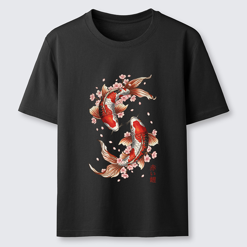 Tokyo-Tiger Sakura Koi Fish Japanese Zen Classic T-Shirt
