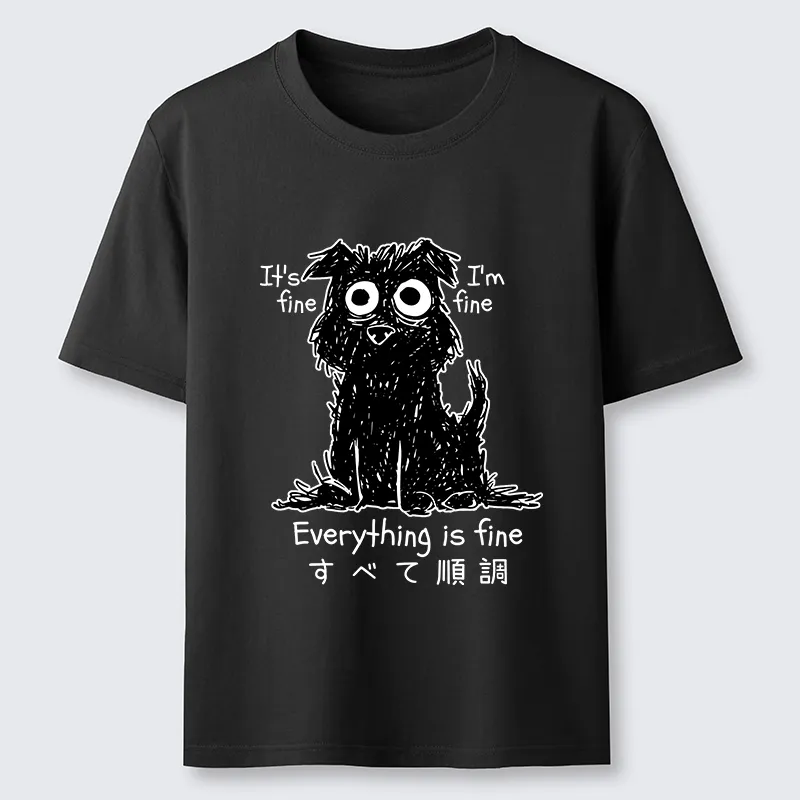 Tokyo-Tiger Everything Is Fine Dog Classic T-Shirt