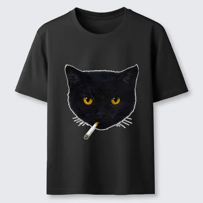 Tokyo-Tiger Smoking Cat Classic T-Shirt