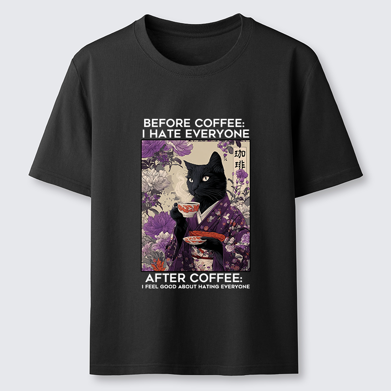 Tokyo-Tiger Coffee First, Humans Later Classic T-Shirt