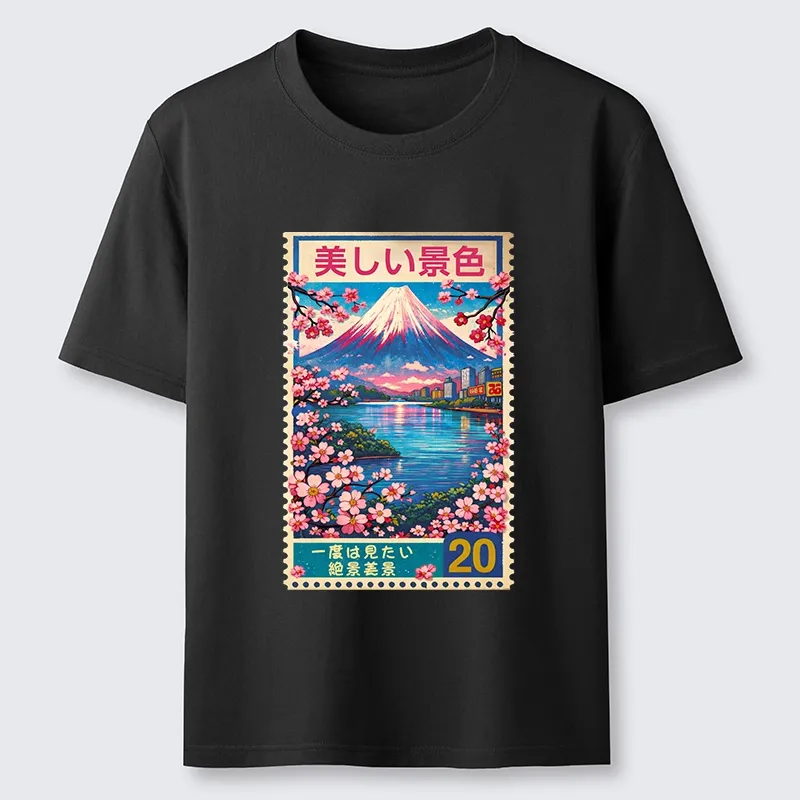 Tokyo-Tiger Springtime Scenery Classic T-Shirt