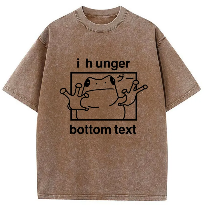 Tokyo-Tiger Funny Frog I Hunger Washed T-Shirt