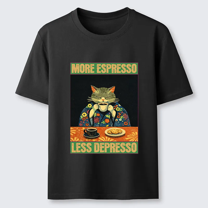 Tokyo-Tiger Cat Tasting Coffee Japan Classic T-Shirt