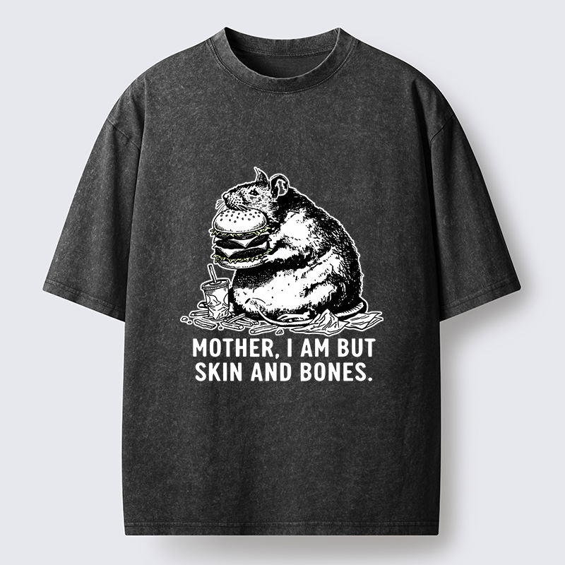 Tokyo-Tiger Obese Rat Funny Washed T-Shirt