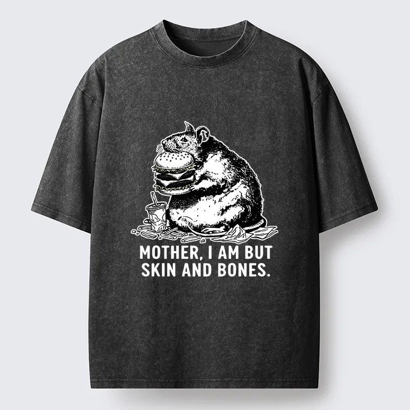 Tokyo-Tiger Obese Rat Funny Washed T-Shirt