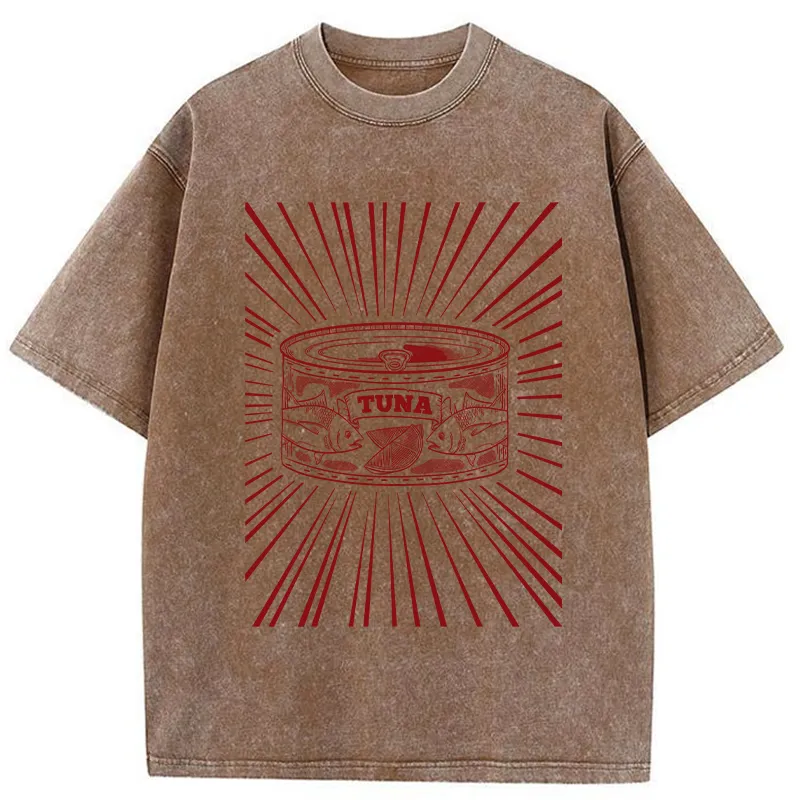 Tokyo-Tiger Canned Tuna Washed T-Shirt