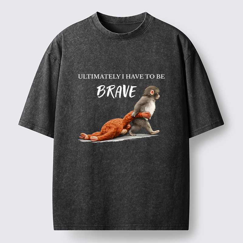 Tokyo-Tiger Punch Needs To Learn To Be Brave Washed T-Shirt