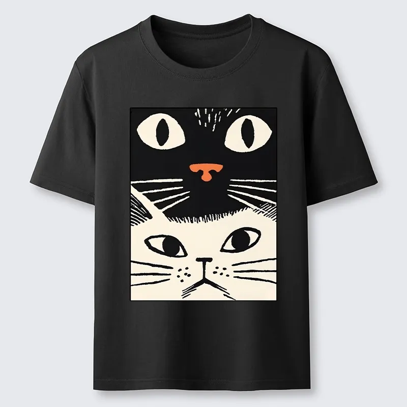 Tokyo-Tiger Black Cat And White Cat Classic T-Shirt