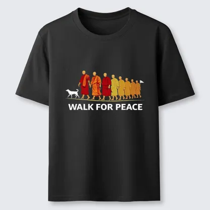 Tokyo-Tiger Walk For Peace Monks And Dog Classic T-Shirt