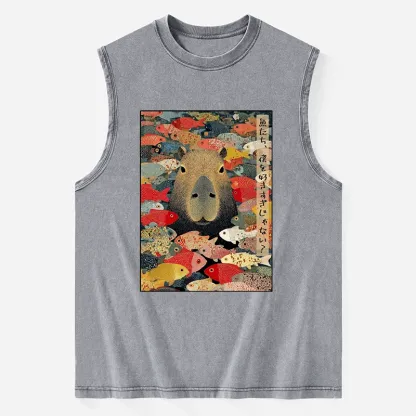 Tokyo-Tiger Am I Too Lovable? Washed Tank