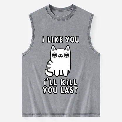 Tokyo-Tiger Cats And Humans Have A Love-hate Relationship Washed Tank