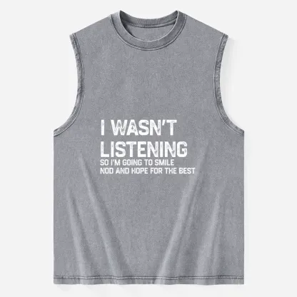 Tokyo-Tiger Indifferent To Everything Washed Tank