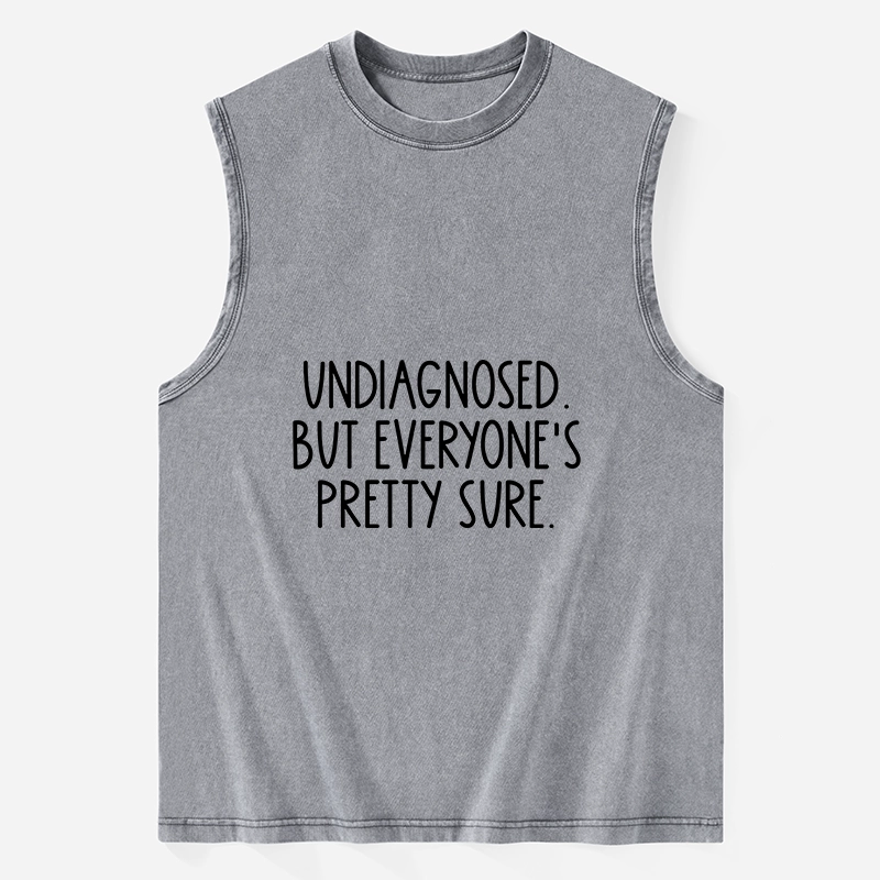 Tokyo-Tiger Self-diagnosed Illness Funny Washed Tank