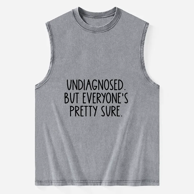 Tokyo-Tiger Self-diagnosed Illness Funny Washed Tank